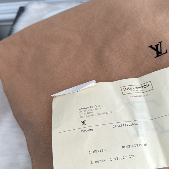 💯 Authentic Louis Vuitton Monogram Montsouris MM W/ Dust Bag - Picture 16 of 16